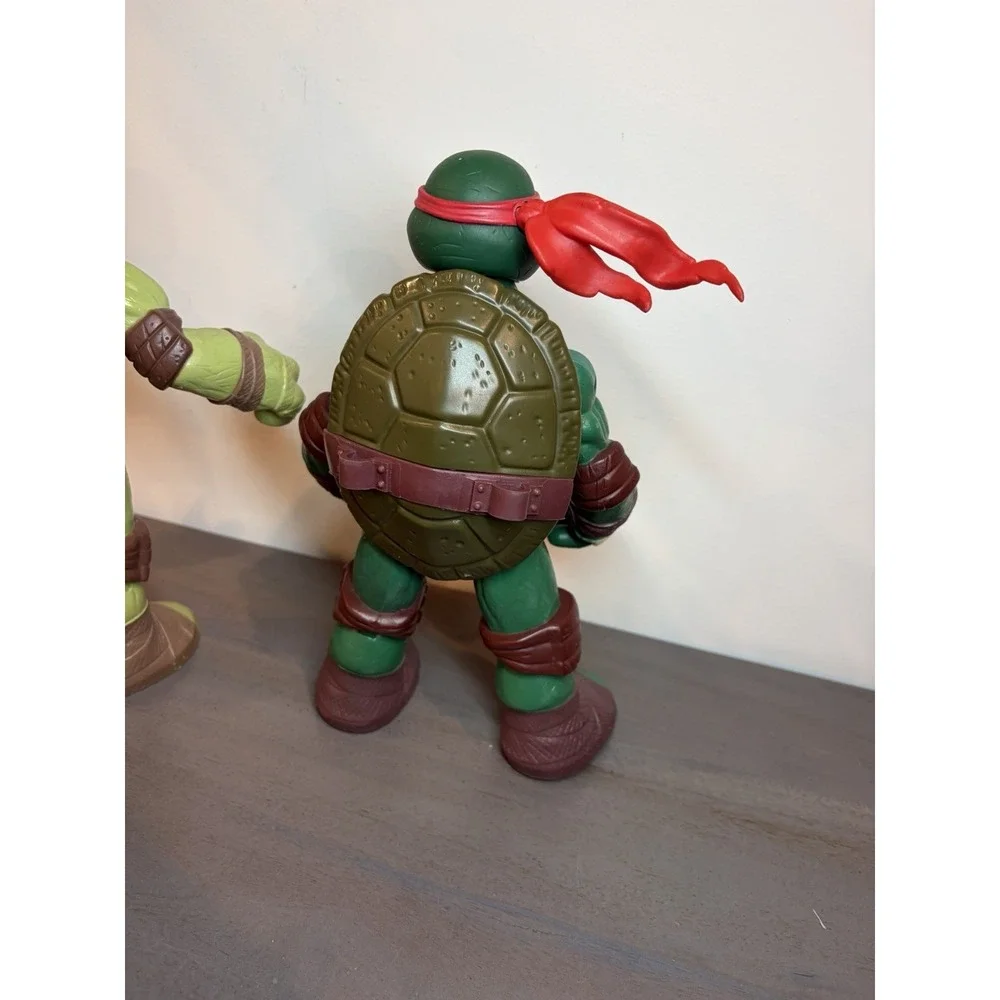 Big Teenage Mutant Ninja Turtle TMNT Playmate 2012 Donatello 11.5 & Raphael 10